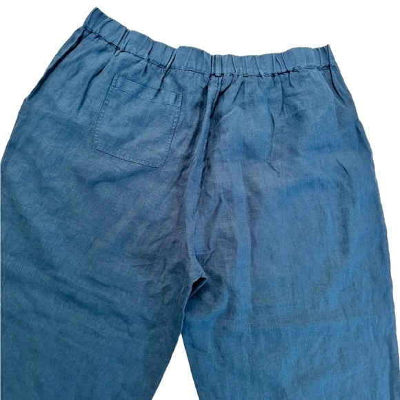 Poetry Women’s Pull On Pants 100% Linen Size 16 Leg Pockets - Picture 11 of 16